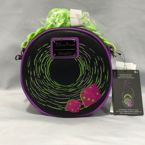 Disney Loungefly Nightmare Before Christmas Oogie Boogie Glow Crossbody Bag NEW - Picture 4 of 7